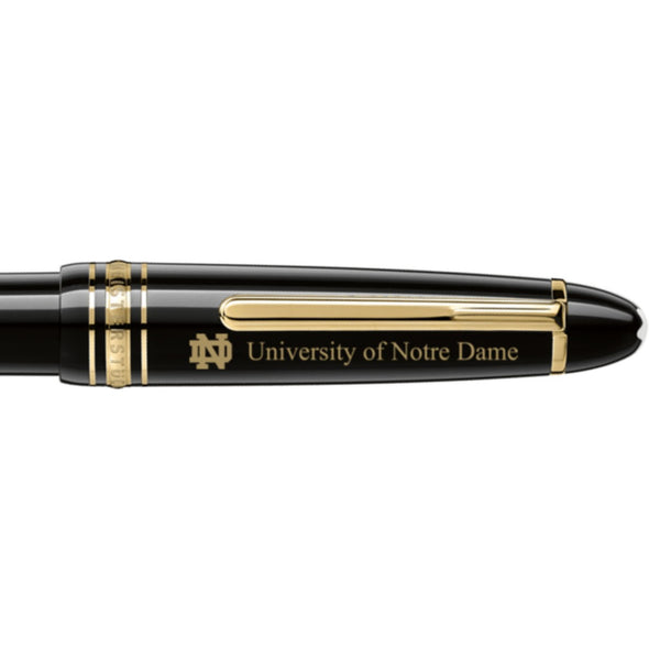 Notre Dame Montblanc Meisterstück Midsize Ballpoint Pen in Gold Shot #2