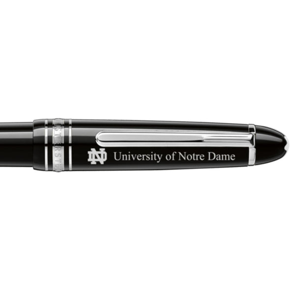 Notre Dame Montblanc Meisterstück Midsize Platinum-Coated Ballpoint Pen Shot #2