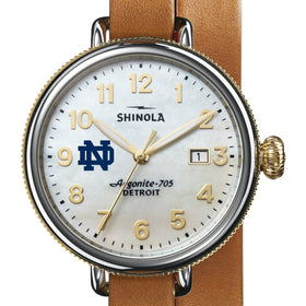 Notre Dame Shinola Watch, The Birdy 38mm MOP Dial Shot #1