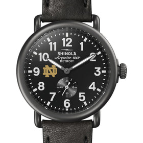 Notre Dame Shinola Watch, The Runwell 41mm Black Dial Shot #1