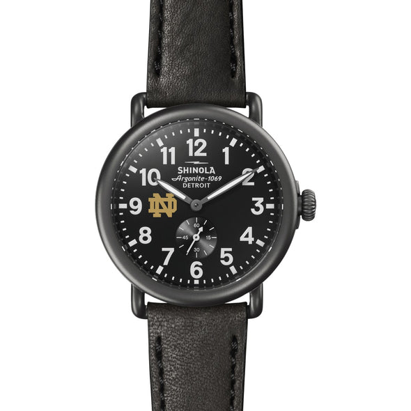 Notre Dame Shinola Watch, The Runwell 41mm Black Dial Shot #2