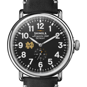 Notre Dame Shinola Watch, The Runwell 47 mm Black Dial Shot #1