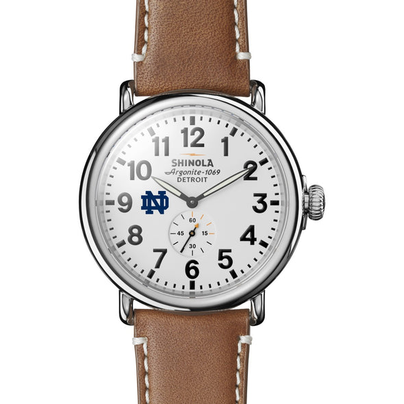 Notre Dame Shinola Watch, The Runwell 47mm White Dial Shot #2