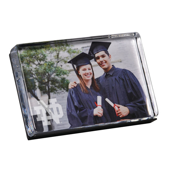 Notre Dame Simon Pearce Glass Photo Block Shot #1