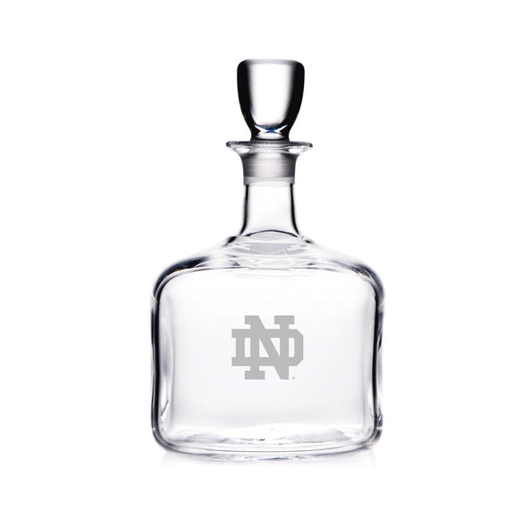 Notre Dame Whiskey Decanter and Glasses by Simon Pearce Shot #2