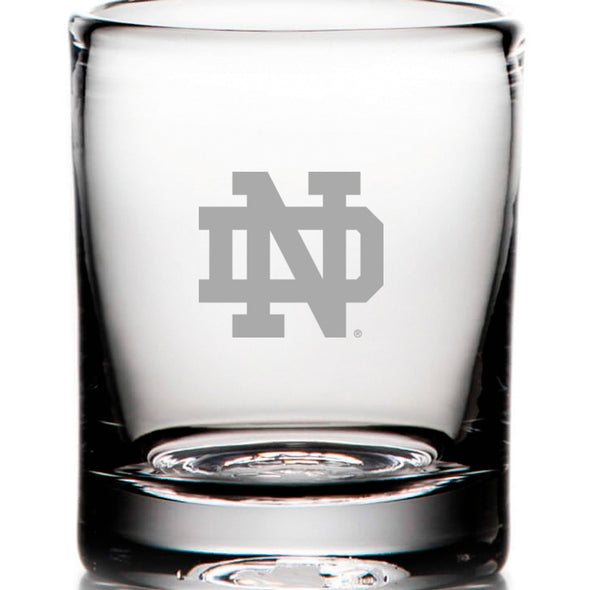 Notre Dame Whiskey Glasses by Simon Pearce Shot #2