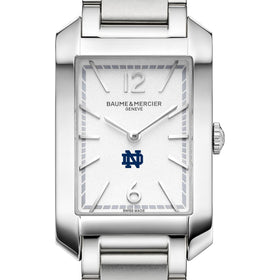 Notre Dame Women's Baume et Mercier 35X22mm Hampton Watch with Silver Dial & Bracelet Shot #1