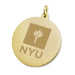 NYU 14K Gold Charm