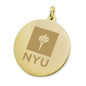 NYU 18K Gold Charm Shot #1