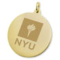 NYU 18K Gold Charm Shot #2