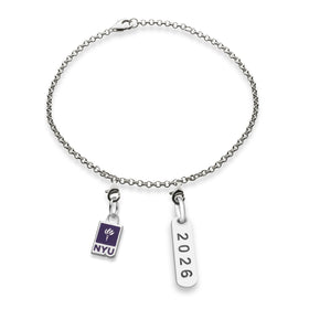 NYU Class Year Sterling Silver Bracelet Shot #1