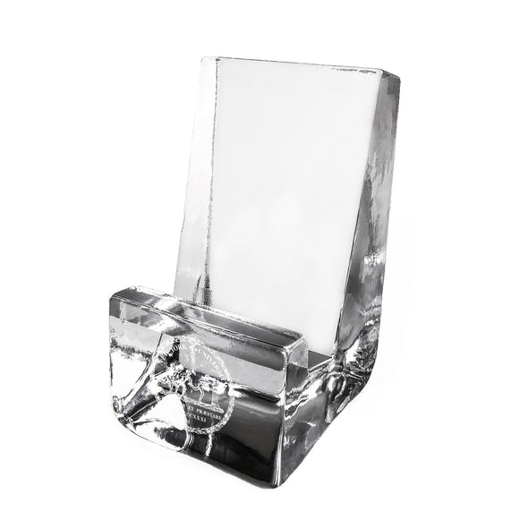 NYU Glass Phone Holder by Simon Pearce Shot #2