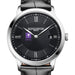 NYU Men's Baume et Mercier 40mm Classima Quartz Watch with Black Dial & Black Leather Strap