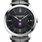 NYU Men's Baume et Mercier 40mm Classima Quartz Watch with Black Dial & Black Leather Strap Shot #1