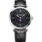 NYU Men's Baume et Mercier 40mm Classima Quartz Watch with Black Dial & Black Leather Strap Shot #2