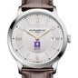 NYU Men's Baume et Mercier 40mm Classima Quartz Watch with Silver Dial & Dark Brown Leather Strap Shot #1
