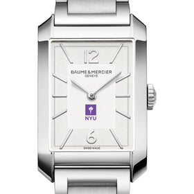 NYU Men's Baume et Mercier 43X27mm Hampton Watch with Silver Dial & Bracelet Shot #1