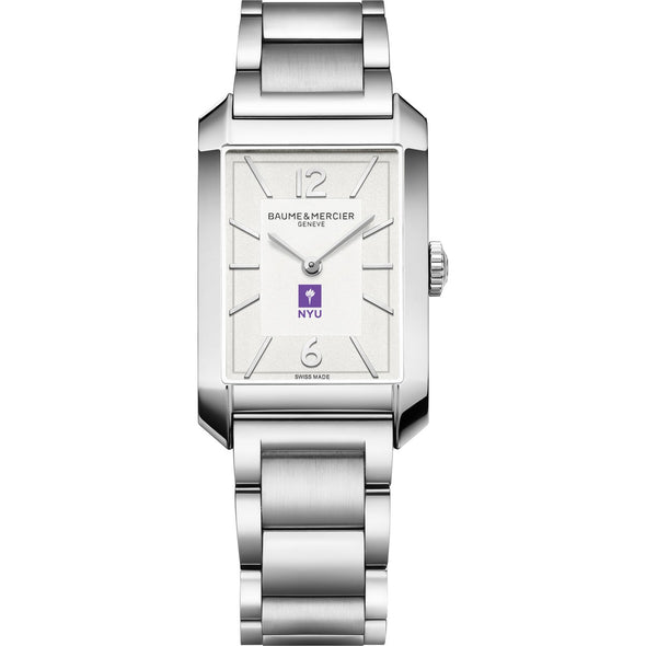 NYU Men's Baume et Mercier 43X27mm Hampton Watch with Silver Dial & Bracelet Shot #2