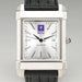 NYU Men's Collegiate Watch with Leather Strap