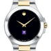 NYU Men's Movado Collection Two-Tone Watch with Black Dial