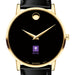 NYU Men's Movado Gold Museum Classic Leather