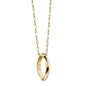 NYU Monica Rich Kosann Poesy Ring Necklace in Gold Shot #1