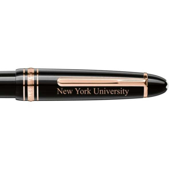 NYU Montblanc Meisterstück LeGrand Ballpoint Pen in Red Gold Shot #2