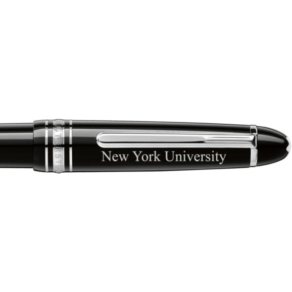 NYU Montblanc Meisterstück Midsize Platinum-Coated Ballpoint Pen Shot #2