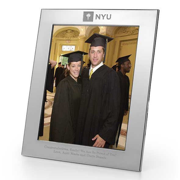 NYU Polished Pewter 8x10 Picture Frame Shot #1