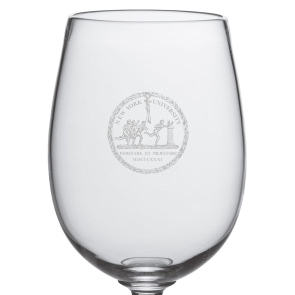 NYU Red Wine Glasses by Simon Pearce Shot #2