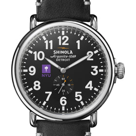 NYU Shinola Watch, The Runwell 47 mm Black Dial Shot #1