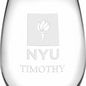 NYU Stemless Wine Glasses Made in the USA - Set of 2 Shot #3