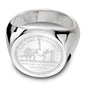 NYU Sterling Silver Round Signet Ring Shot #2