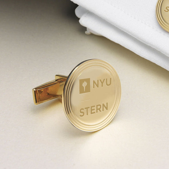 NYU Stern 14K Gold Cufflinks Shot #2