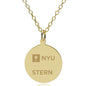 NYU Stern 14K Gold Pendant & Chain Shot #1