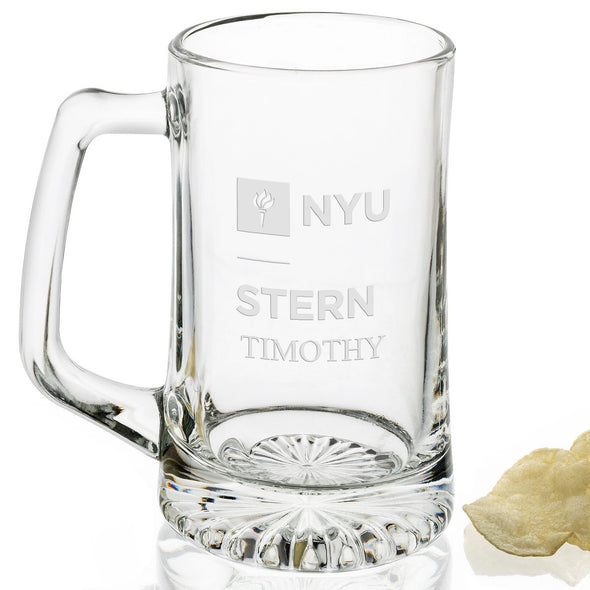 NYU Stern 25 oz Beer Mug Shot #2