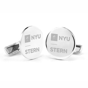 NYU Stern Cufflinks in Sterling Silver Shot #1