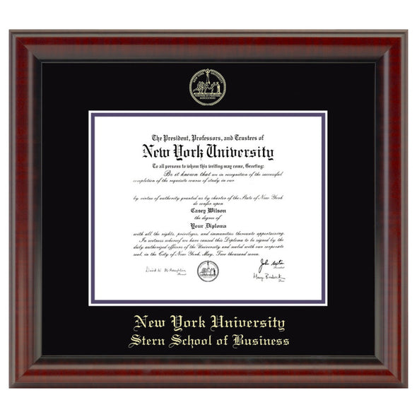 NYU Stern Diploma Frame, the Fidelitas Shot #1