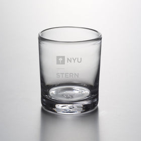 NYU Stern Double Old Fashioned Glass by Simon Pearce Shot #1