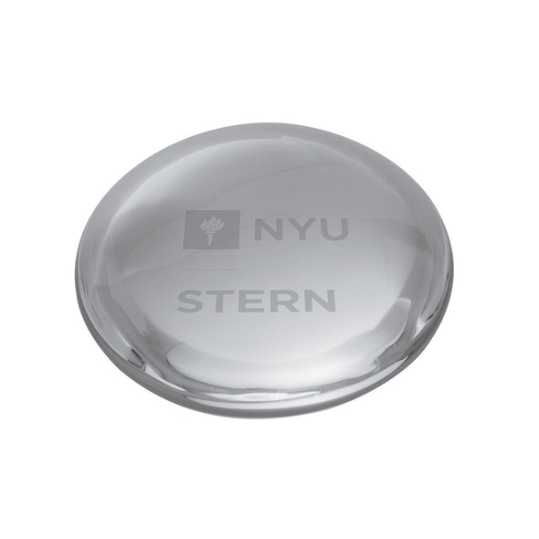 NYU Stern Glass Dome Paperweight by Simon Pearce Shot #1