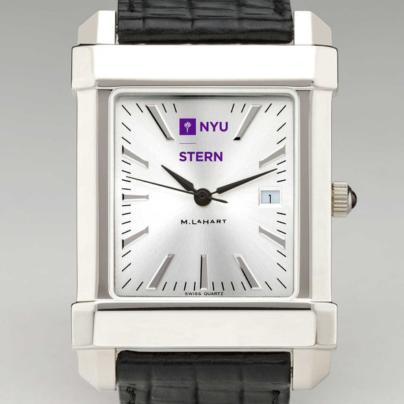 NYU Stern Men's Collegiate Watch with Leather Strap Shot #1