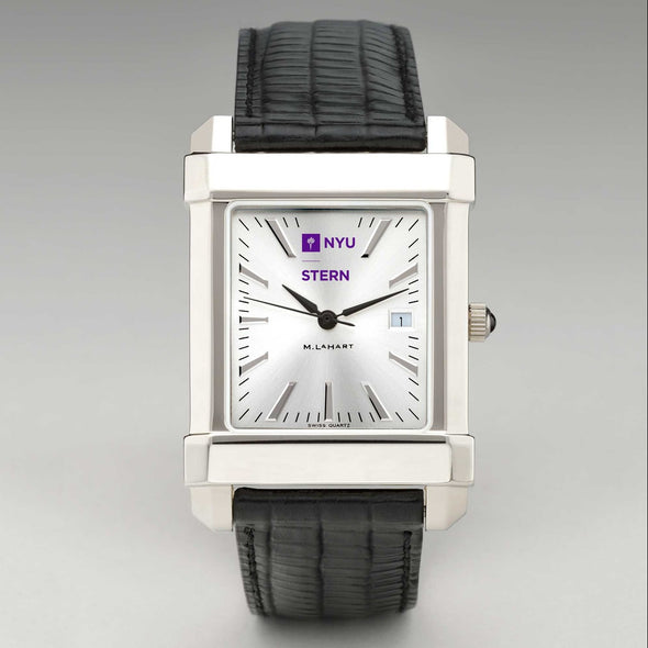 NYU Stern Men's Collegiate Watch with Leather Strap Shot #2