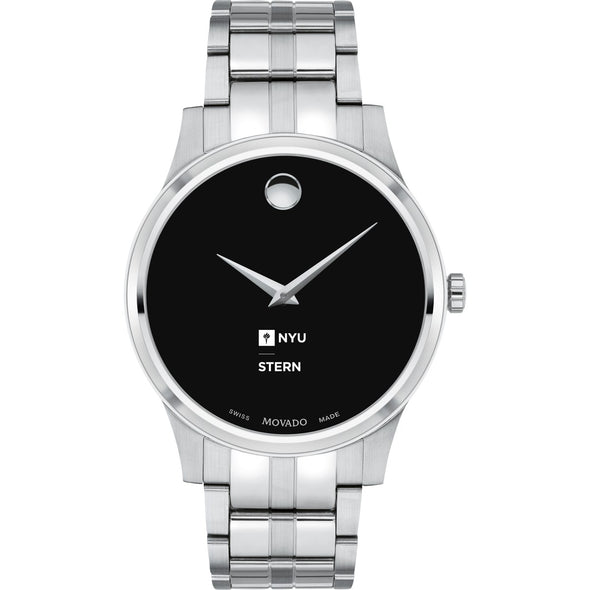 NYU Stern Men's Movado Collection Stainless Steel Watch with Black Dial Shot #2