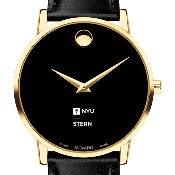 NYU Stern Men&#39;s Movado Gold Museum Classic Leather Shot #1