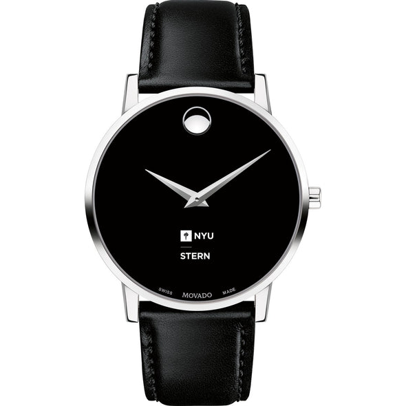NYU Stern Men&#39;s Movado Museum with Leather Strap Shot #2