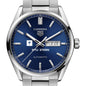 NYU Stern Men's TAG Heuer Carrera with Blue Dial & Day-Date Window Shot #1