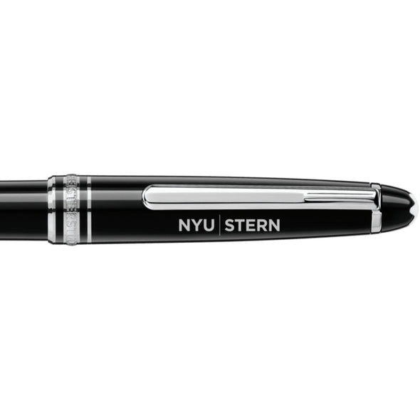 NYU Stern Montblanc Meisterstück Classique Ballpoint Pen in Platinum Shot #2