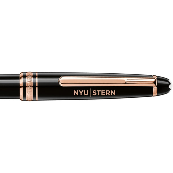 NYU Stern Montblanc Meisterstück Classique Ballpoint Pen in Red Gold Shot #2