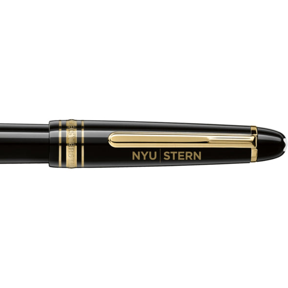 NYU Stern Montblanc Meisterstück Classique Fountain Pen in Gold Shot #2