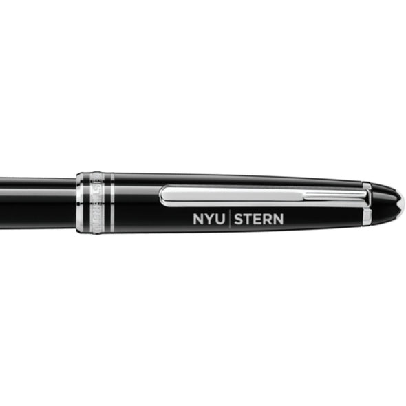 NYU Stern Montblanc Meisterstück Classique Rollerball Pen in Platinum Shot #2